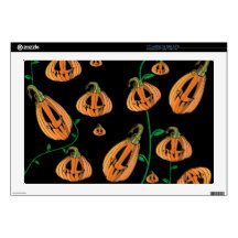 Cute Pumpkins Halloween Skin For 17" Laptop