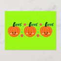 Cute Pumpkins postcard