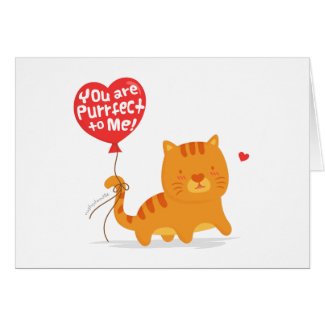 Cute Pun Love Humor Kitty Cat Cartoon Cards