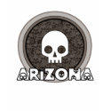 Cute Punk Skull Arizona T-Shirt Womens by PheteFirst Cute Punk Skull Arizona T-Shirt Womens