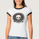 Cute Punk Skull Hawaii T-Shirt Ringer