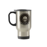 Cute Punk Skull West Virginia Travel Mug