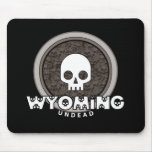 Cute Punk Skull Wyoming Mousepad Dark