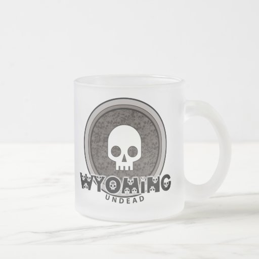 Cute Punk Skull Wyoming Mug Glass