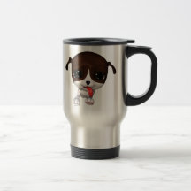Cute Puppies: PawPaw Travel Flask Coffee Mug