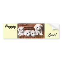 *Cute Puppies* Vintage bumper stickers by ArtisticFootprints *Cute Puppies* Vintage bumper stickers