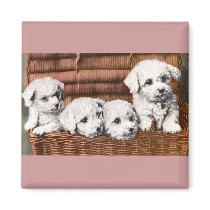 *Cute Puppies* Vintage magnets by ArtisticFootprints *Cute Puppies* Vintage magnets