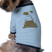 Cute Puppy and Bones Pet Shirt