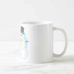 Cute Puppy and Snowman Mug