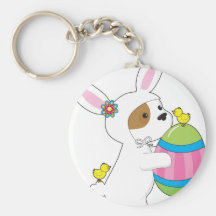 Cute Puppy Bunny Suit Key Chain
