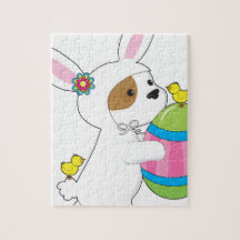 Cute Puppy Bunny Suit Puzzle
