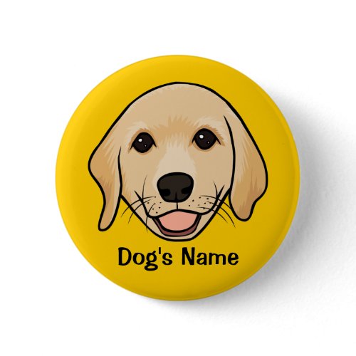 Cute Puppy Dog Art Button Cute Puppy Dog Art Button