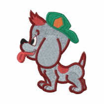 Cute Puppy Dog Wearing Hat embroidered shirts by silly_strings Cute Puppy Dog Wearing Hat embroidered shirts