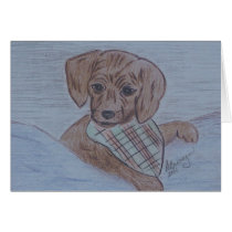 Cute puppy drawing card from Heaven's Leash! by heavensleash Cute puppy drawing card from Heaven's Leash!
