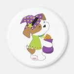 Cute Puppy Halloween Fridge Magnet