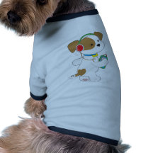 Cute Puppy Headphones Dog Tee