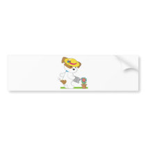 Cute Puppy Plant Bumper Stickers