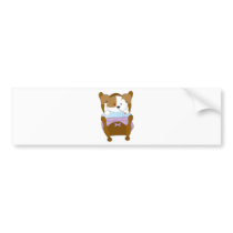 Cute Puppy Sick Bumper Sticker