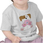 Cute Puppy Slippers Tee Shirts