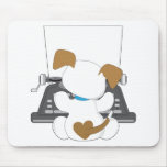 Cute Puppy Typewriter Mouse Pads