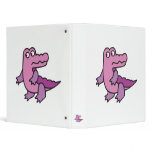 cute purple alligator 3 ring binders