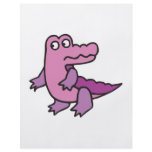 cute purple alligator full color flyer