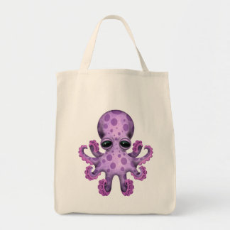 Cute Purple Baby Octopus Canvas Bag Cute Purple Baby Octopus Canvas Bag
