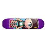 cute PURPLE ballerina Skate Board Deck