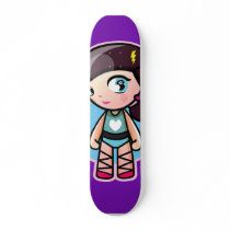 cute PURPLE ballerina skateboards