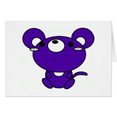 a purple bear
