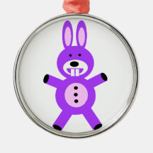 Cute Purple bunny Ornaments