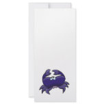 cute purple crab rack cards