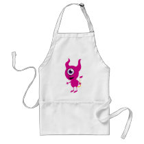 Cute Purple Cyclops aprons
