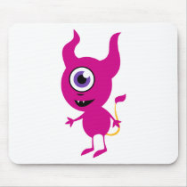 Cute Purple Cyclops mousepads