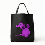Cute Purple Dragon Baby Canvas Bags