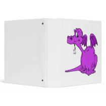 Cute Purple Dragon Baby Binder