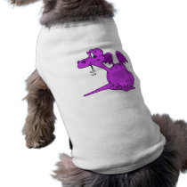 Cute Purple Dragon Baby Dog Tee Shirt