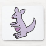 cute purple kangaroo mouse pads
