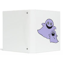 cute purple momma and baby ghosts binders