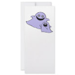 cute purple momma and baby ghosts full color rack card