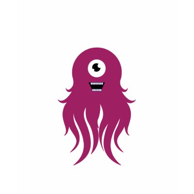 cute purple monster t-shirt by apollo335