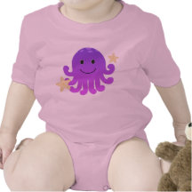 Cute Purple Octopus Tshirt