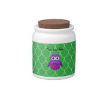 Cute purple owl candy dish