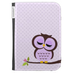Cute Purple Owl Case For Kindle