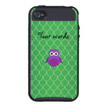 Cute purple owl iPhone 4/4S cases