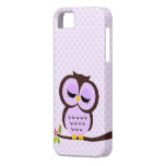 Cute Purple Owl iPhone 5 Cover