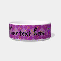 Cute purple owl pet bowl