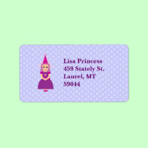 Cute Purple Princess labels