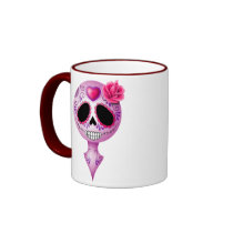 Cute Purple Sugar Skull Mugs