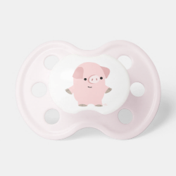 Cute Quiet Cartoon Pig Pacifier BooginHead Pacifier